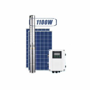 Système de pompe à eau solaire Hybrid DC/AC 1100W